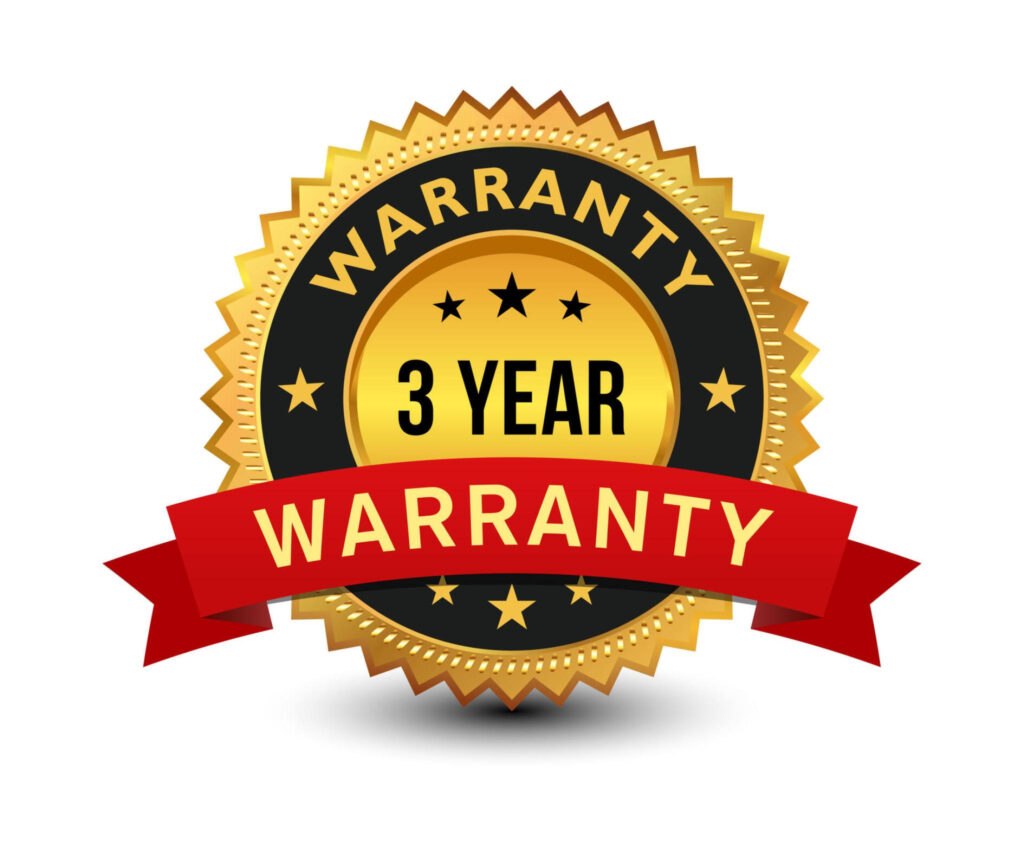 3 YEARS WARRANTY ODESSA